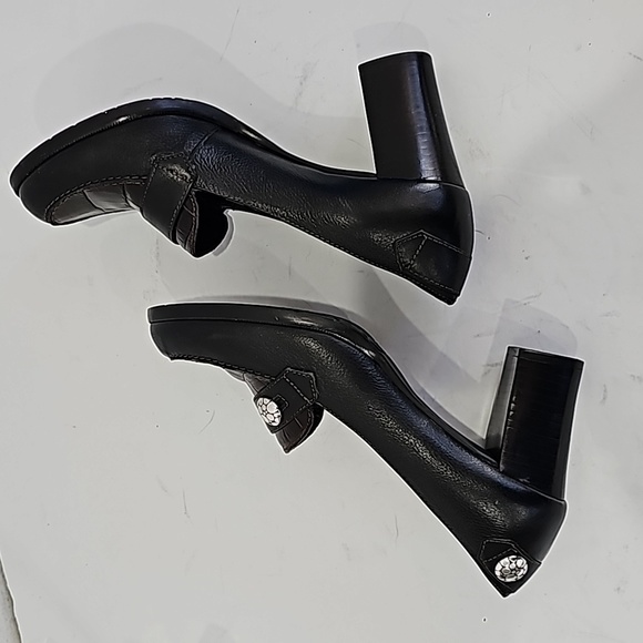 Brighton Debra Brown Leather pumps block heel Size 7.5 - Picture 8 of 10